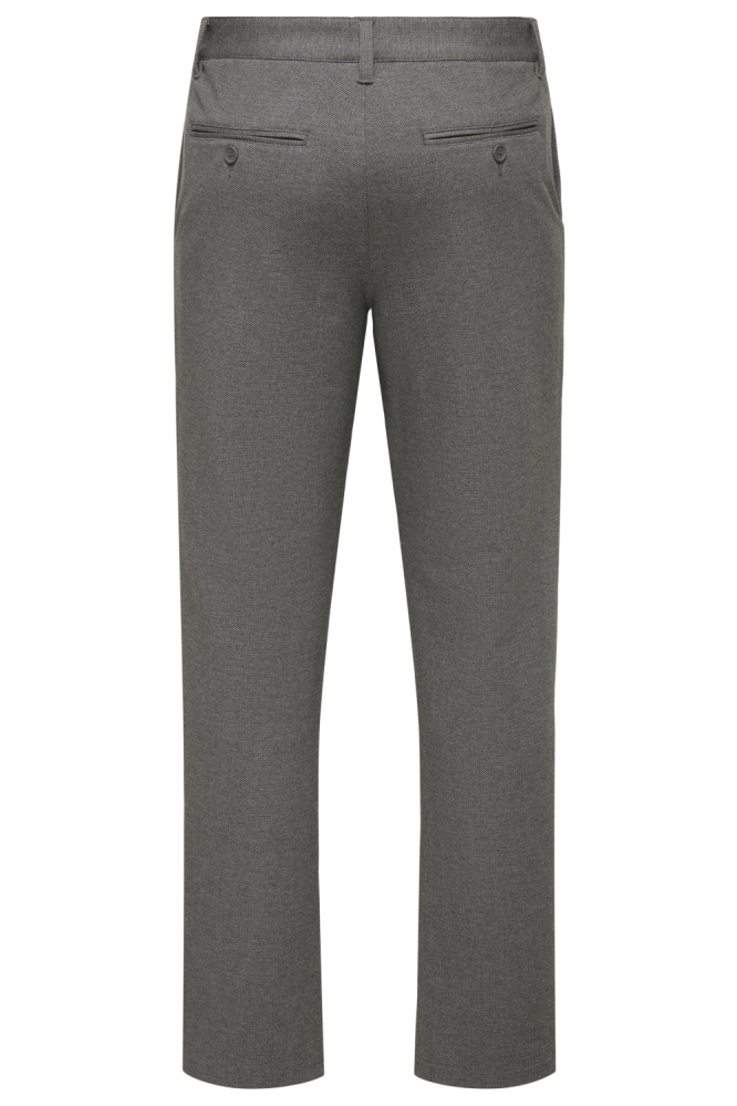 Only & Sons bruine heren broek | Achteraanzicht