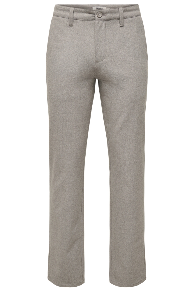 Only & Sons camel heren broek | Vooraanzicht