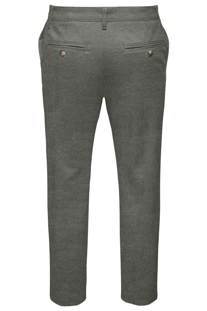 Only & Sons groene heren broek | Achteraanzicht