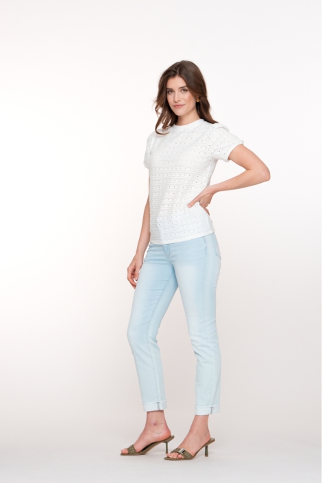 Geisha blauwe dames jeans | Model