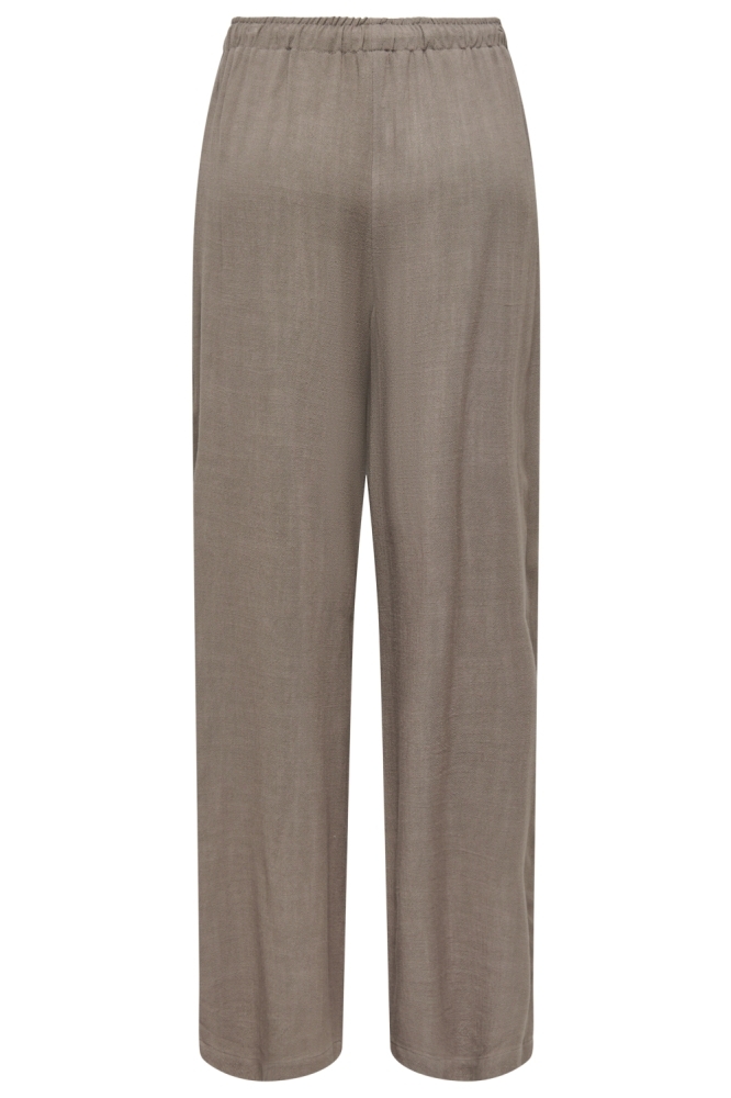 Only taupe dames broek | Achteraanzicht