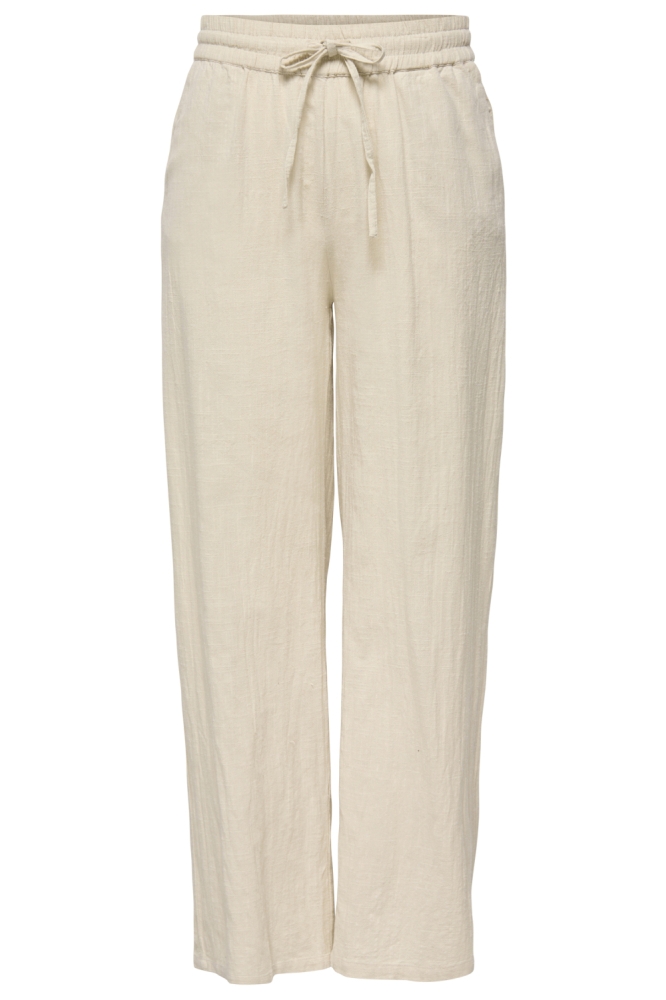 Only beige dames broek | Vooraanzicht