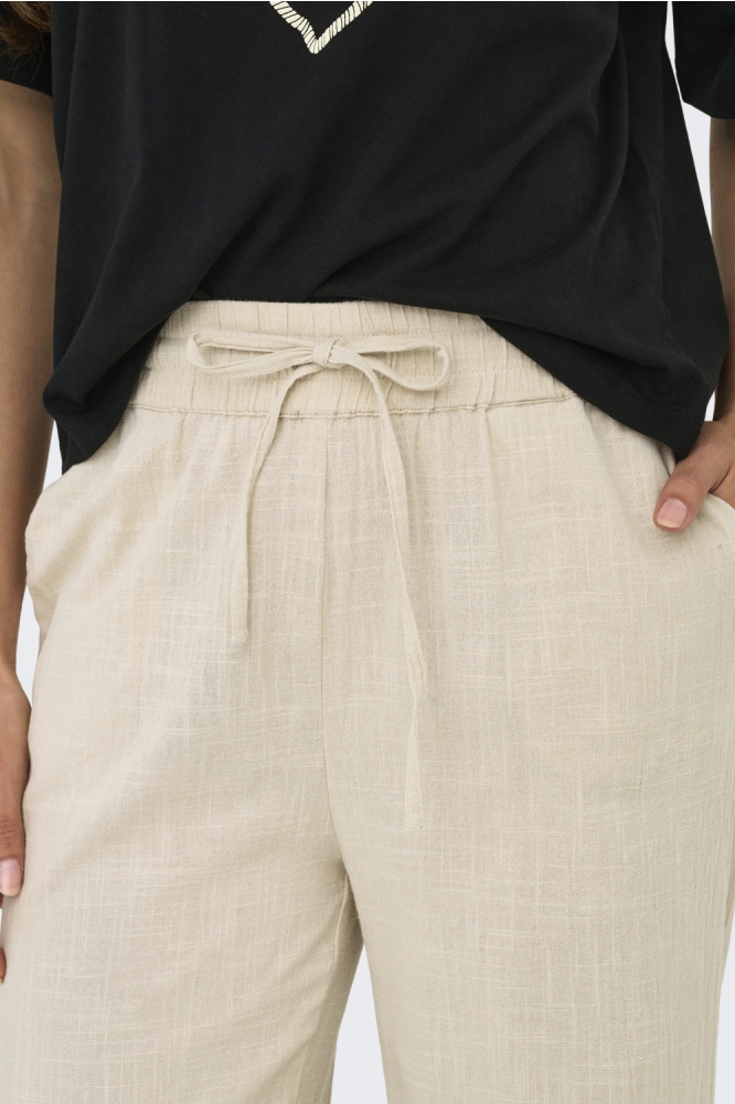 Only beige dames broek | Close up