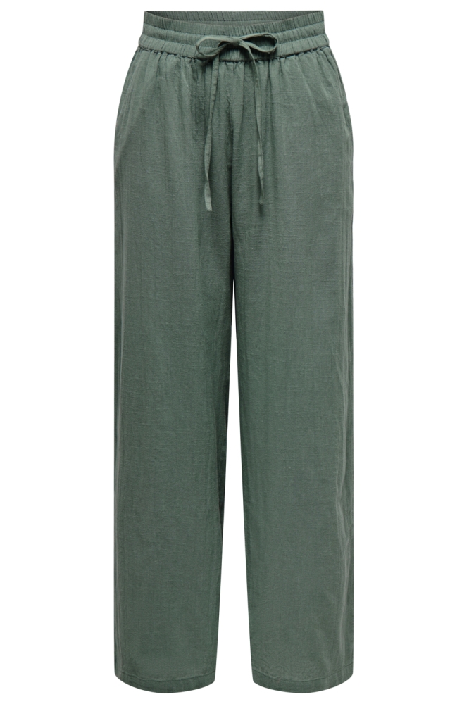 Only groene dames broek | Vooraanzicht