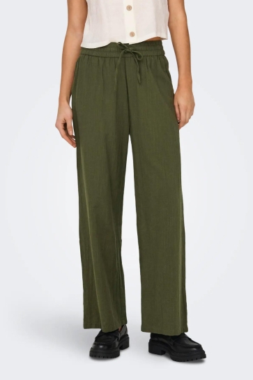 Only Broek ONLTIZANA COTTON LOOSE PANTS WVN NO 15319090 GRAPE LEAF