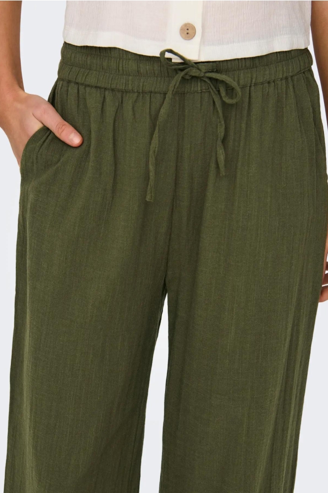 Only groene dames broek | Close up