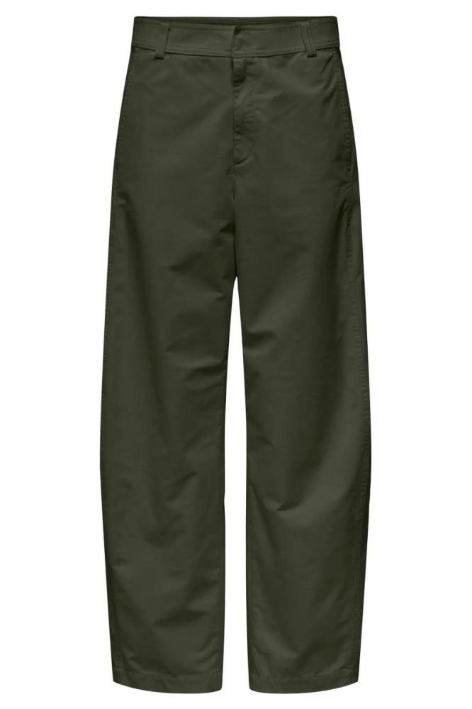 Only groene dames broek | Vooraanzicht