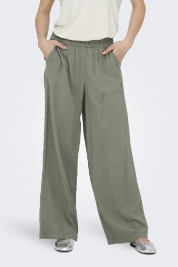 Only Broek ONLARIS LIFE HW PULL-UP PANT WVN NO 15337956 Smokey Olive