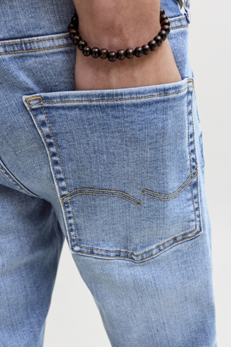 Jack & Jones blauwe heren jeans | Close up