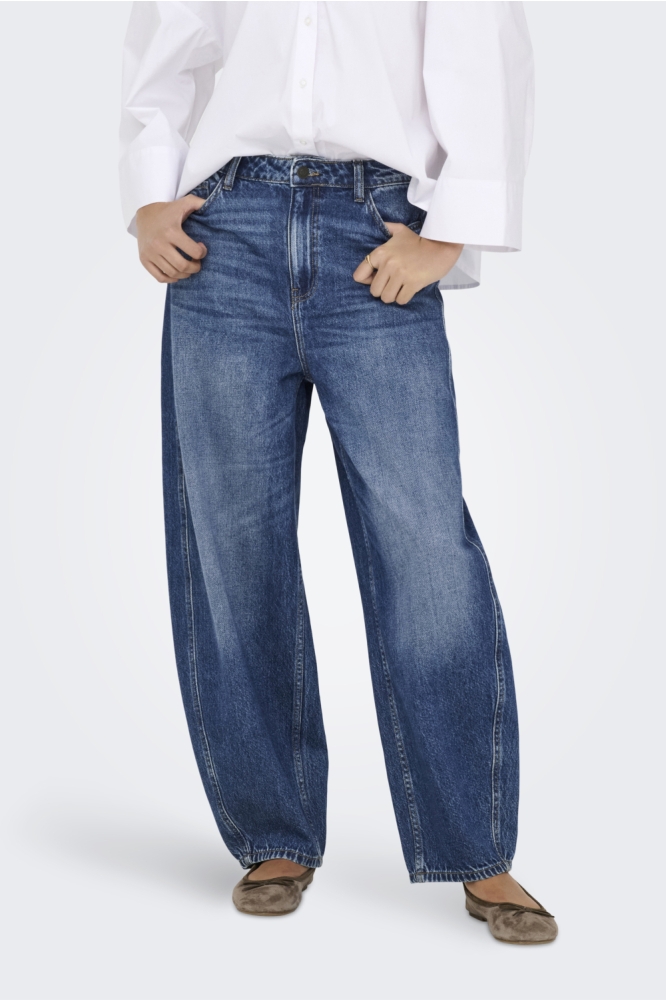 Jacqueline de Yong blauwe dames jeans | Model vooraanzicht