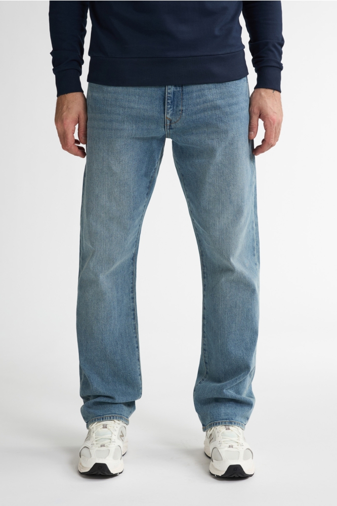 Petrol Industries blauwe heren jeans | Model vooraanzicht