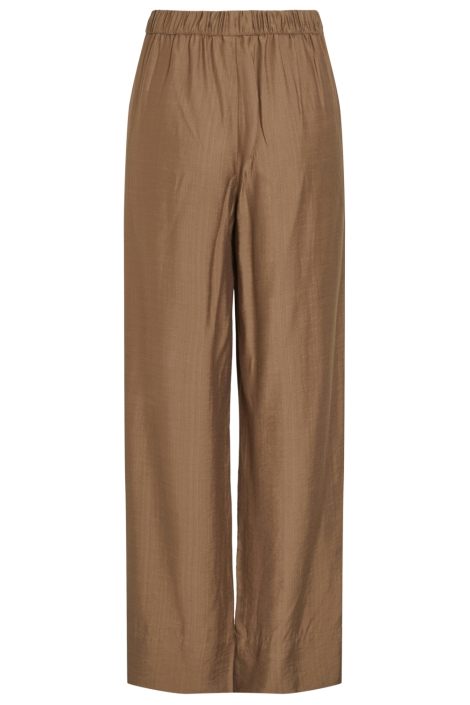 Vila bruine dames broek | Achteraanzicht