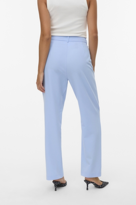 Vero Moda blauwe dames broek | Model achteraanzicht