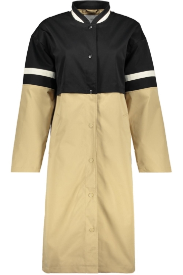 Vila Jas VIKAYLA L/S MIDI TRENCHCOAT/C35 14112128 TRAVERTINE/BLACK