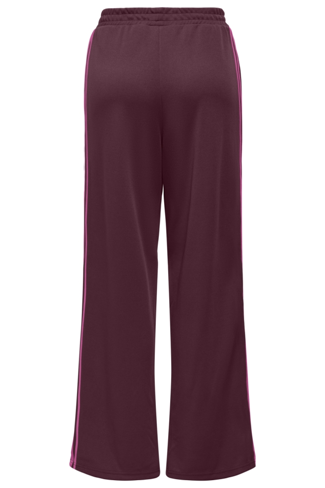 Only bordeaux dames broek | Achteraanzicht