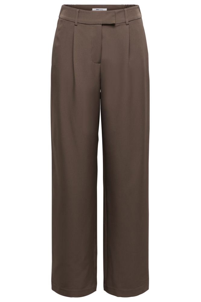 Only bruine dames broek | Vooraanzicht