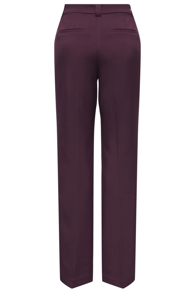 Only bordeaux dames broek | Achteraanzicht