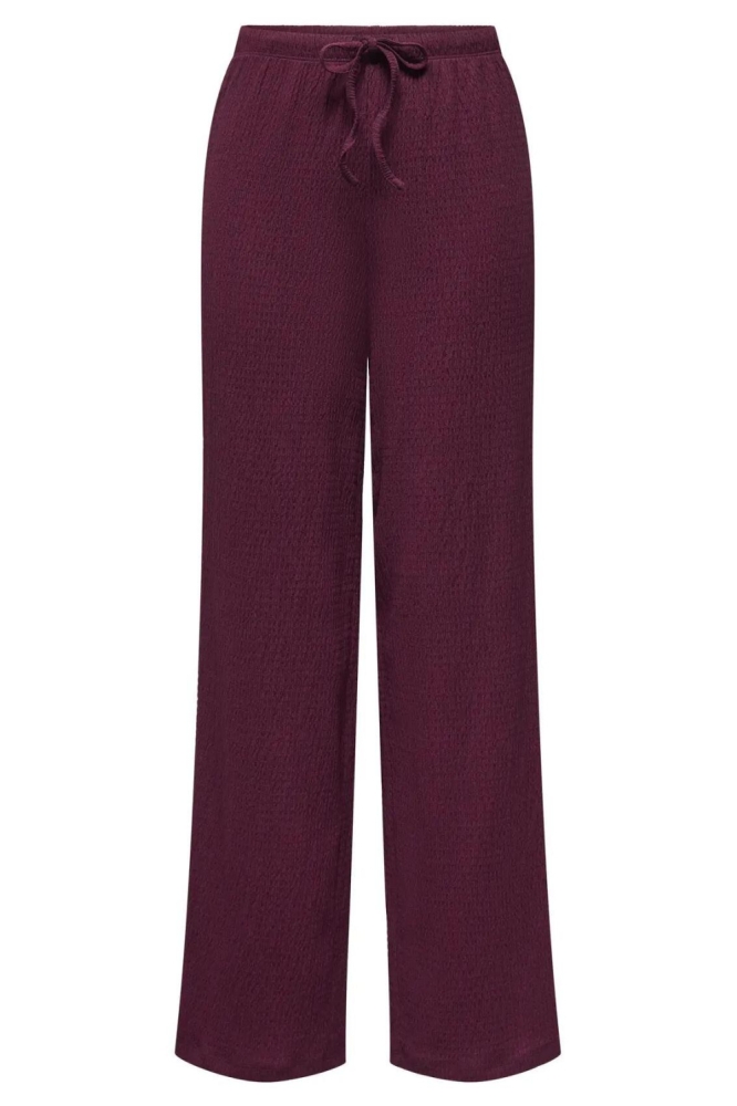 Only bordeaux dames broek | Vooraanzicht