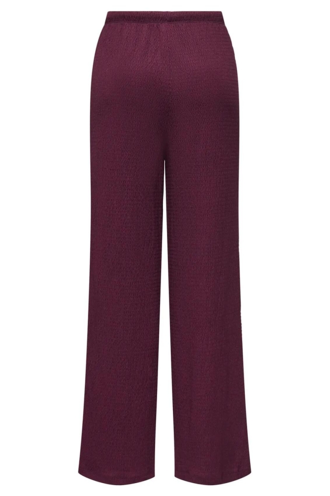 Only bordeaux dames broek | Achteraanzicht