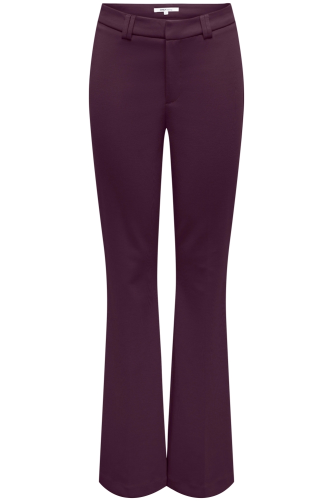 Only bordeaux dames broek | Vooraanzicht