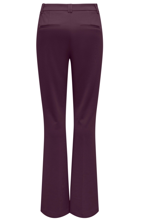 Only bordeaux dames broek | Achteraanzicht