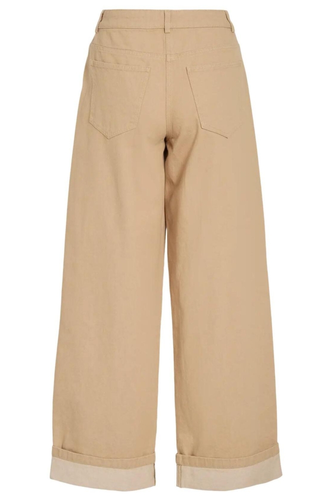 Vila zand dames jeans | Achteraanzicht