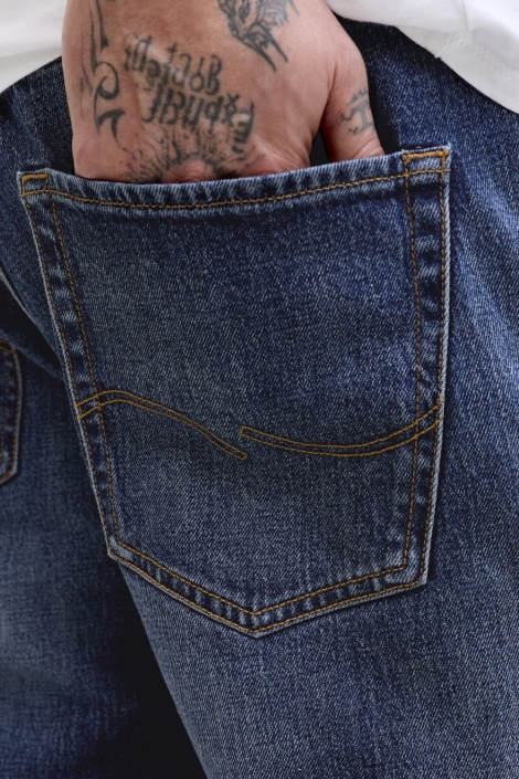 Jack & Jones blauwe heren jeans | Close up