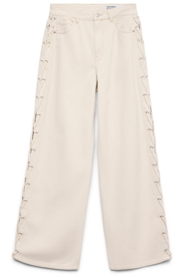 Vero Moda Jeans VMRAE HR WIDE STRING ECRU JEANS 10342981 ECRU