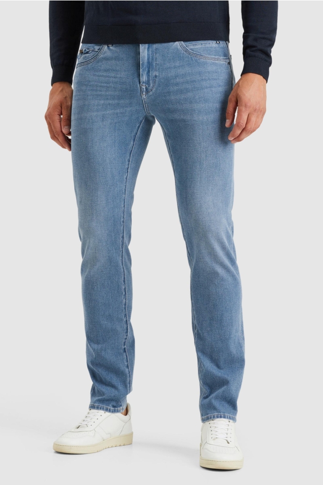 Vanguard blauwe heren jeans | Model vooraanzicht