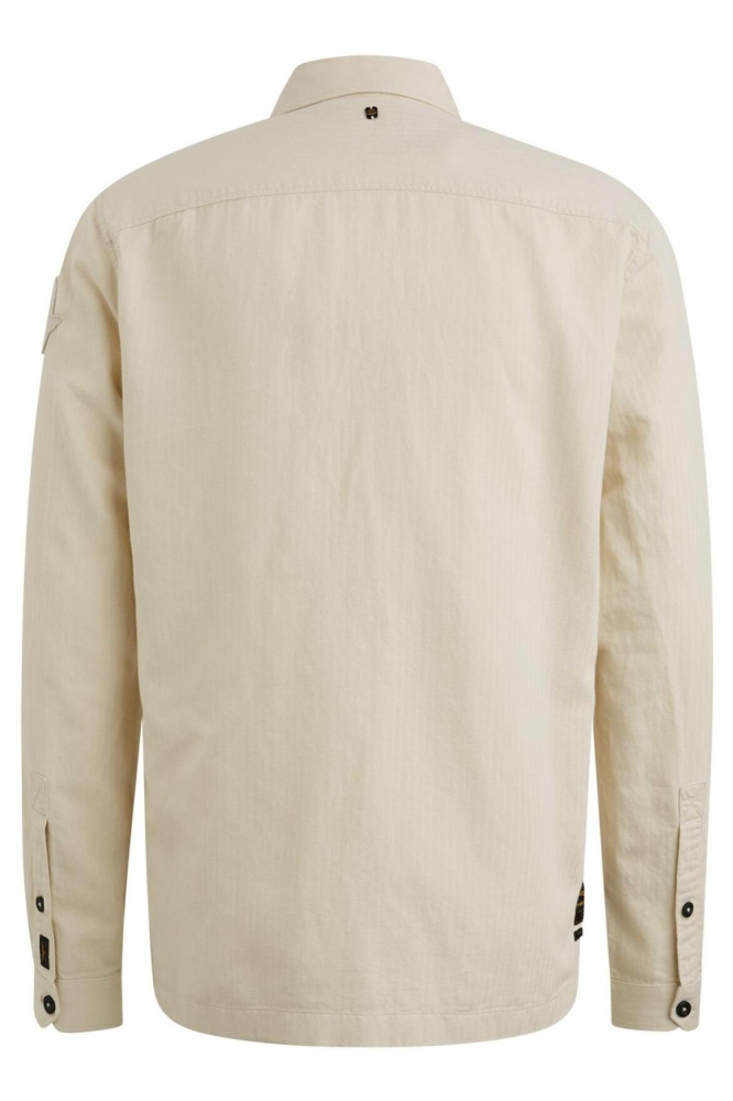 PME legend beige heren overhemd | Achteraanzicht