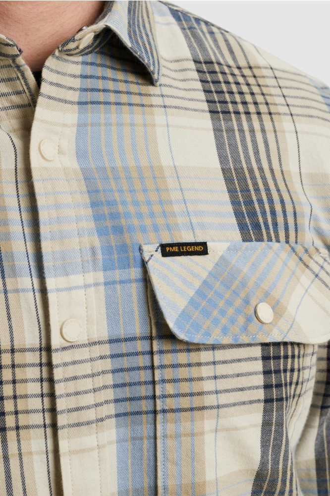 PME legend blauwe heren overhemd | Unique Selling Point