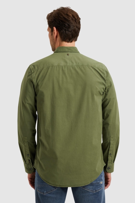PME legend groene heren overhemd | Model achteraanzicht