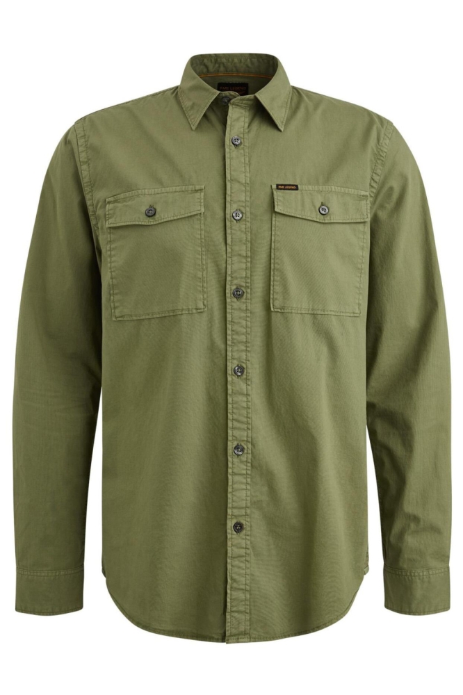 PME legend groene heren overhemd | Vooraanzicht