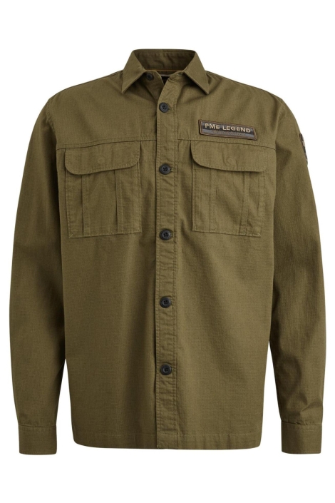 PME legend groene heren overhemd | Vooraanzicht