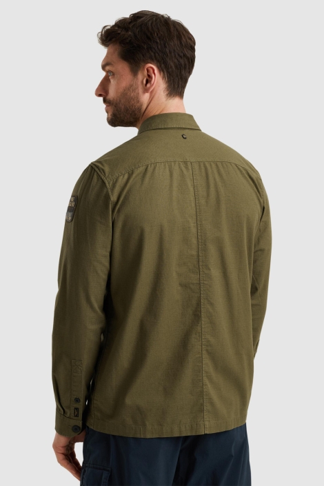 PME legend groene heren overhemd | Model achteraanzicht