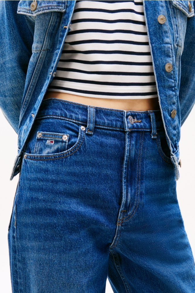 Tommy Jeans blauwe dames jeans | Close up