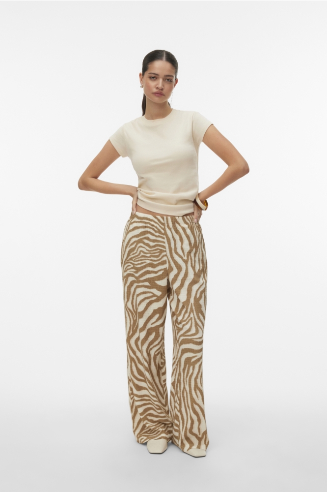 Vero Moda beige dames broek | Model