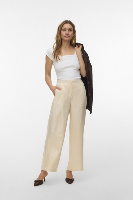 Vero Moda beige dames broek | Model