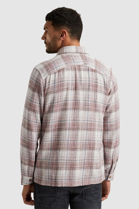 Cast Iron roze heren overhemd | Model achteraanzicht