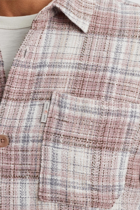 Cast Iron roze heren overhemd | Close up