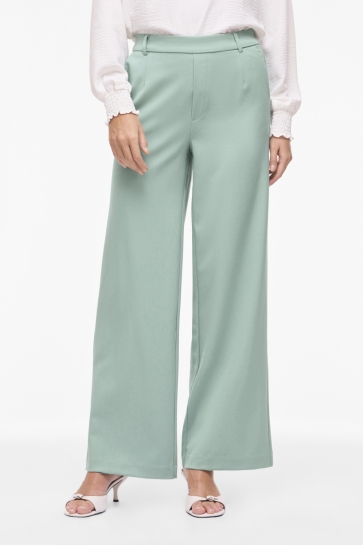 Vila VIVARONE HW WIDE PANT - NOOS 14087407 BLUE SURF