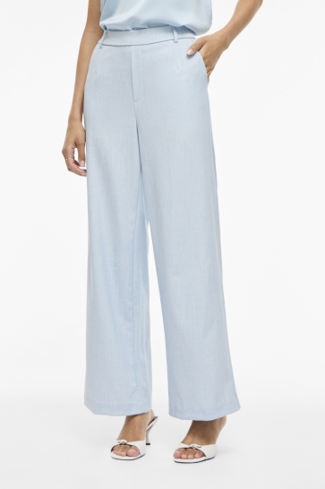 Vila vivarone hw wide pant - noos Blauw
