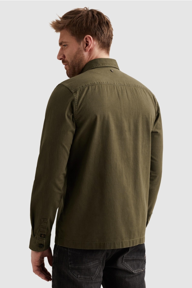 PME legend groene heren overhemd | Model achteraanzicht