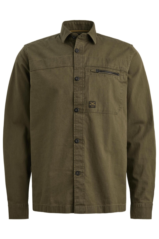 PME legend groene heren overhemd | Vooraanzicht