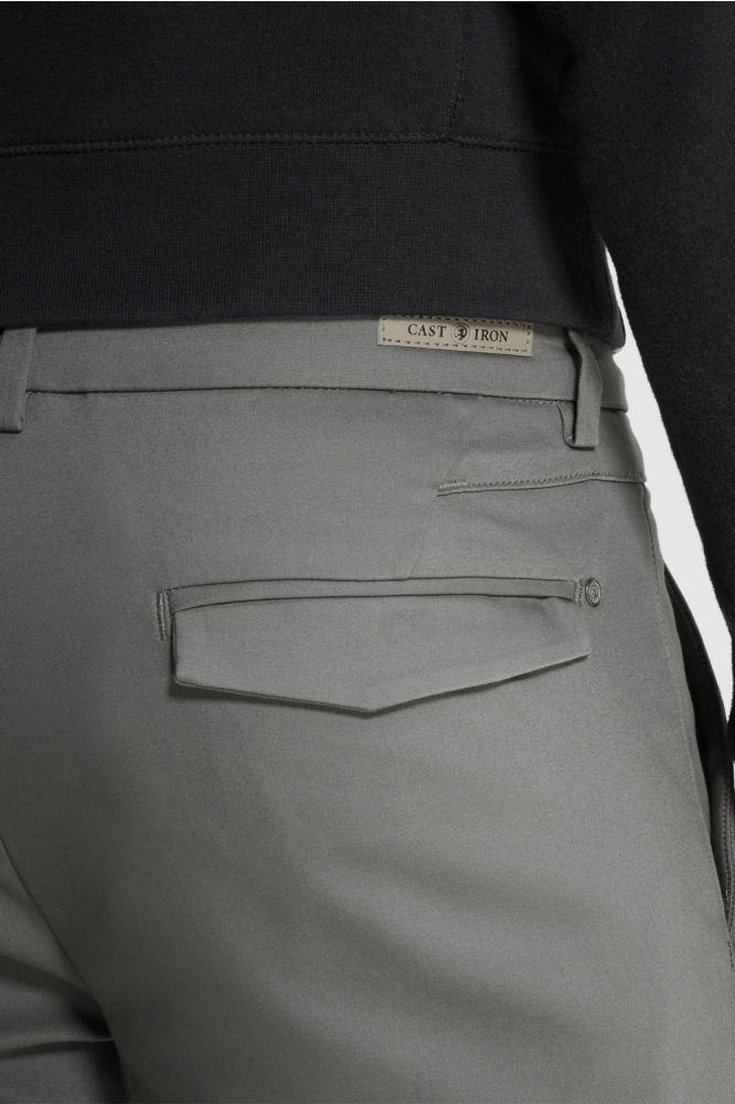 Cast Iron grijze heren broek | Kleurstaal