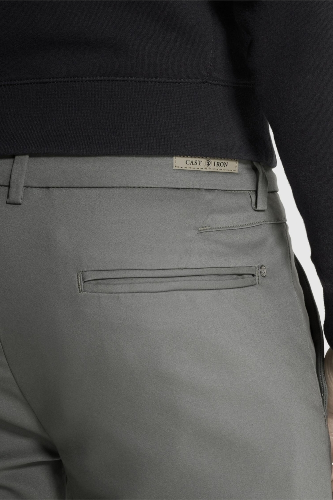 Cast Iron grijze heren broek | Close up