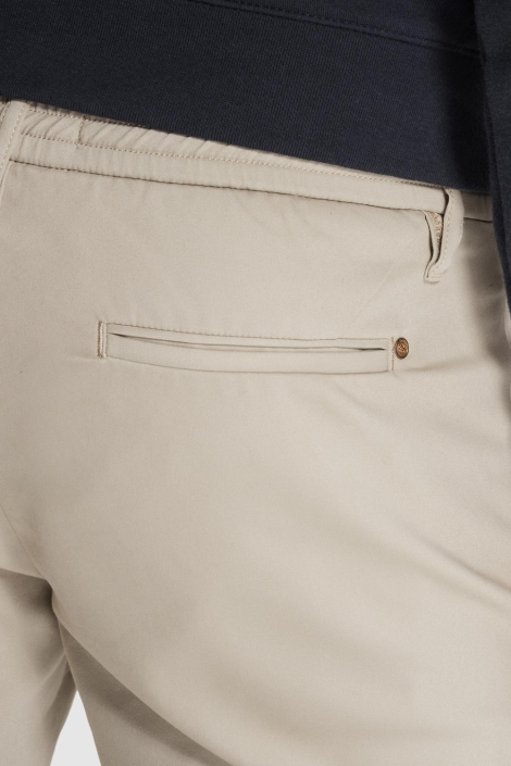 Cast Iron beige heren broek | Kleurstaal