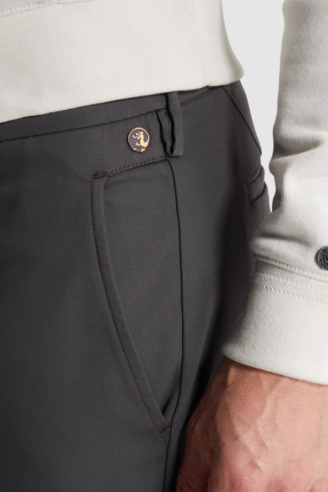 Cast Iron grijze heren broek | Close up