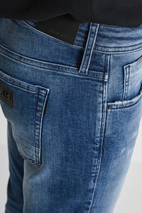Antony Morato blauwe heren jeans | Close up