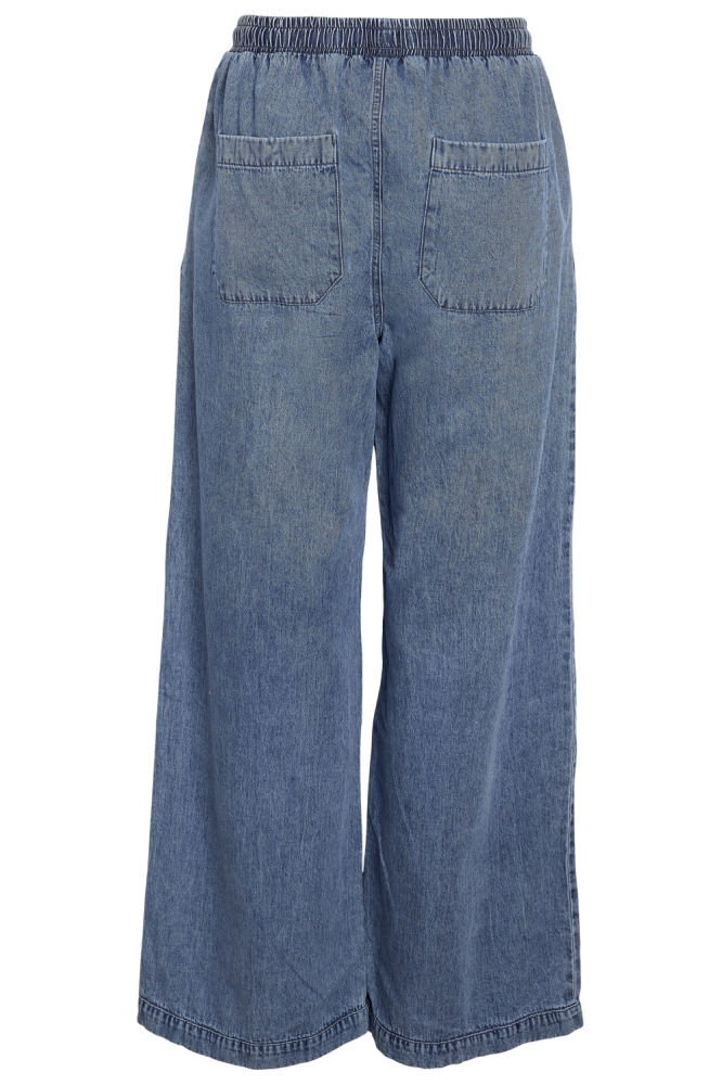 Noisy may blauwe dames broek | Achteraanzicht